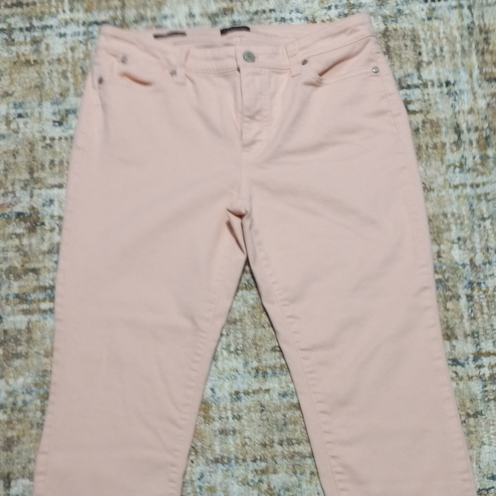 Talbots Straight-Leg Jeans in Pale Peach